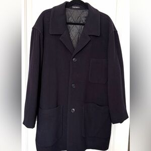 Baracuta Men's Cashmere Pea Coat